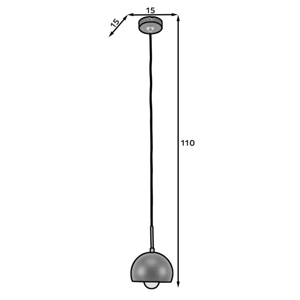 Lampa wisząca CANONUS I czarna z metalowym kloszem I sklep meblowy MIRAT.