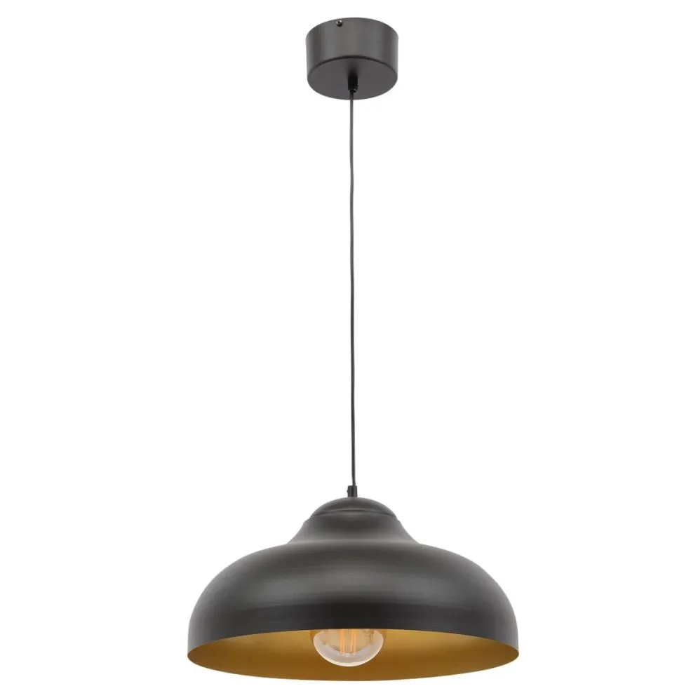 Lampa wisząca DESOLO czarna/złota w stylu loft I sklep meblowy MIRAT.