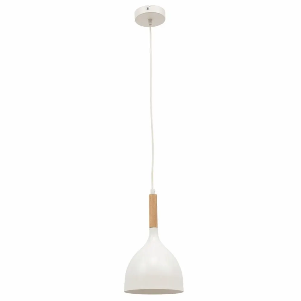 Lampa wisząca WOLDES I biała w stylu skandynawskim I sklep meblowy MIRAT.