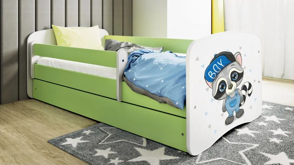 Łóżko dziecięce BABY DREAMS szop 180 z barierką i stelażem | MIRAT.  kolekcja BABY DREAMS