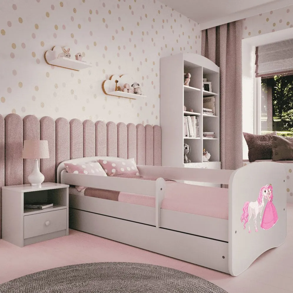 Łóżko dziecięce BABY DREAMS księżniczka i konik pojedyncze | MIRAT. kolekcja BABY DREAMS