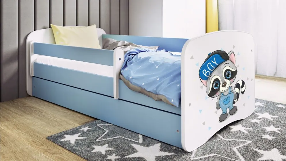 Łóżko dziecięce BABY DREAMS szop 180 z barierką i stelażem | MIRAT.  kolekcja BABY DREAMS