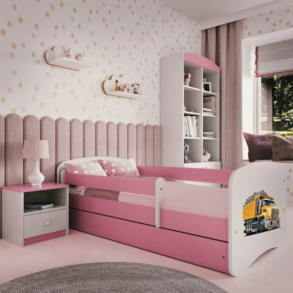 Łóżko dziecięce BABY DREAMS ciężarówka dla chłopca z szufladą | MIRAT.  kolekcja BABY DREAMS
