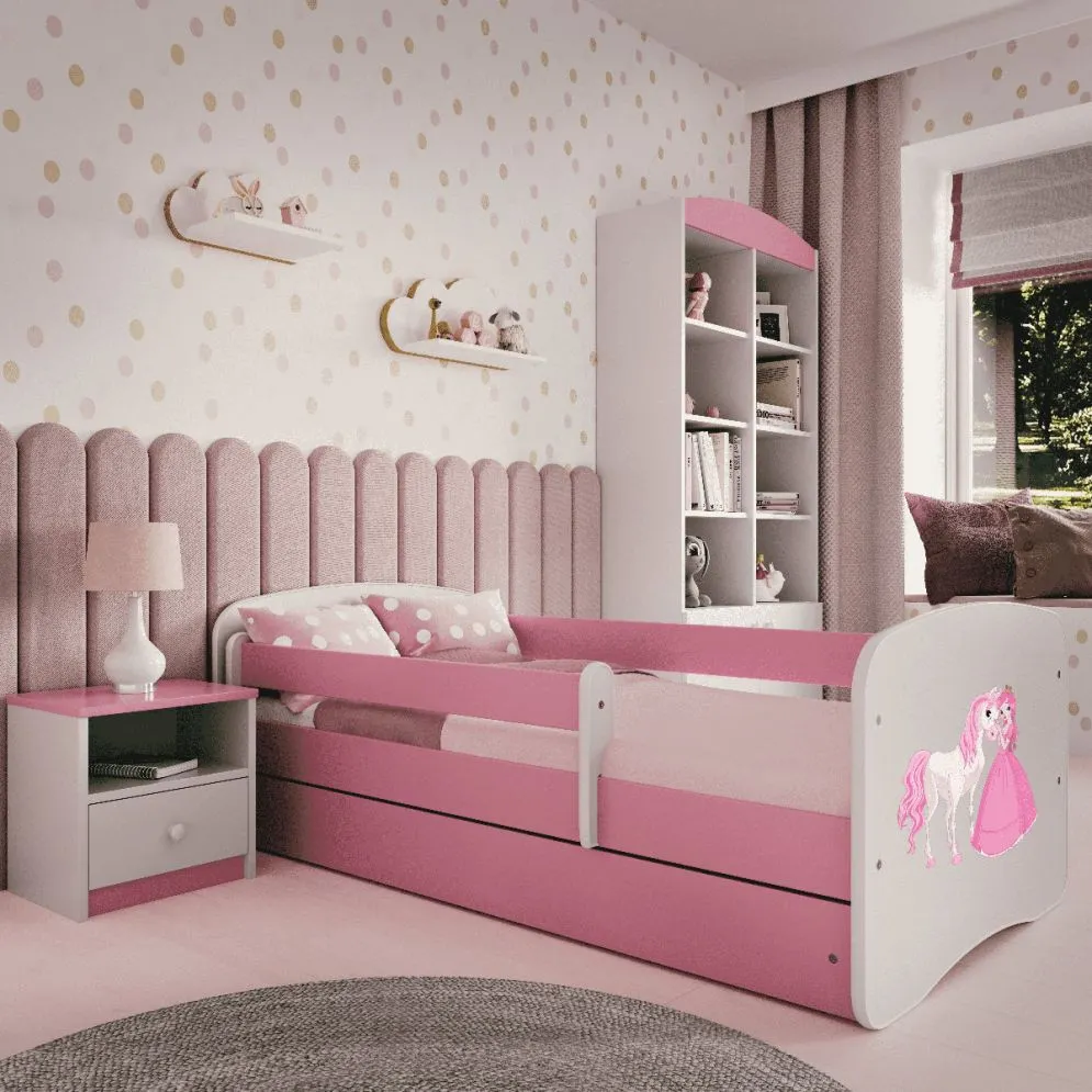 Łóżko dziecięce BABY DREAMS księżniczka i konik pojedyncze | MIRAT. kolekcja BABY DREAMS