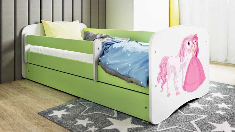Łóżko dziecięce BABY DREAMS księżniczka i konik pojedyncze | MIRAT. kolekcja BABY DREAMS