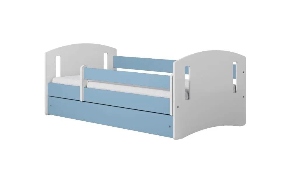 Łóżko dziecięce CLASSIC 2 160x80 niebieskie polskiej produkcji | MIRAT. kolekcja CLASSIC
