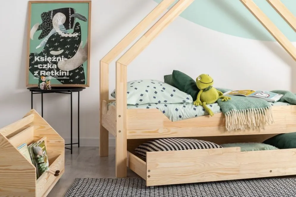Łóżko dziecięce LOCA A 70x160 sosna domek | MIRAT. w stylu  kolekcja LOCA