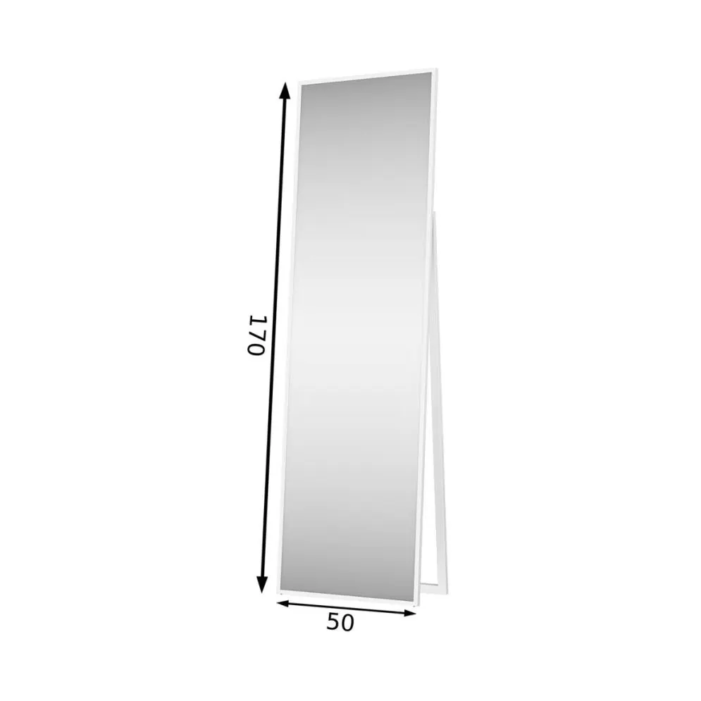 Lustro stojące VERONA 50x170cm białe wysokie I sklep meblowy MIRAT.