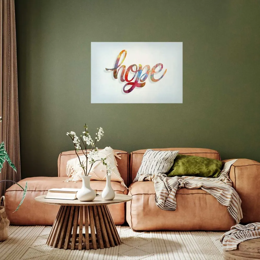 Plakat Hope 60x40 cm bez ramy bez marginesu | MIRAT.