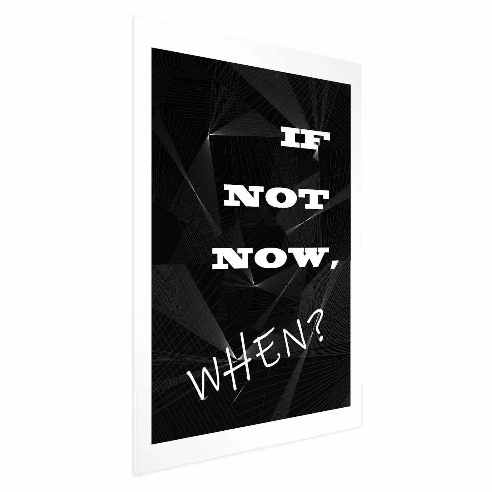 Plakat When 21x30 cm bez ramy z marginesem | MIRAT.