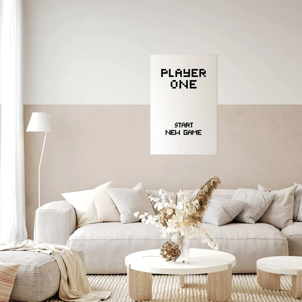 Plakat New game 40x60 cm bez ramy z marginesem | MIRAT.
