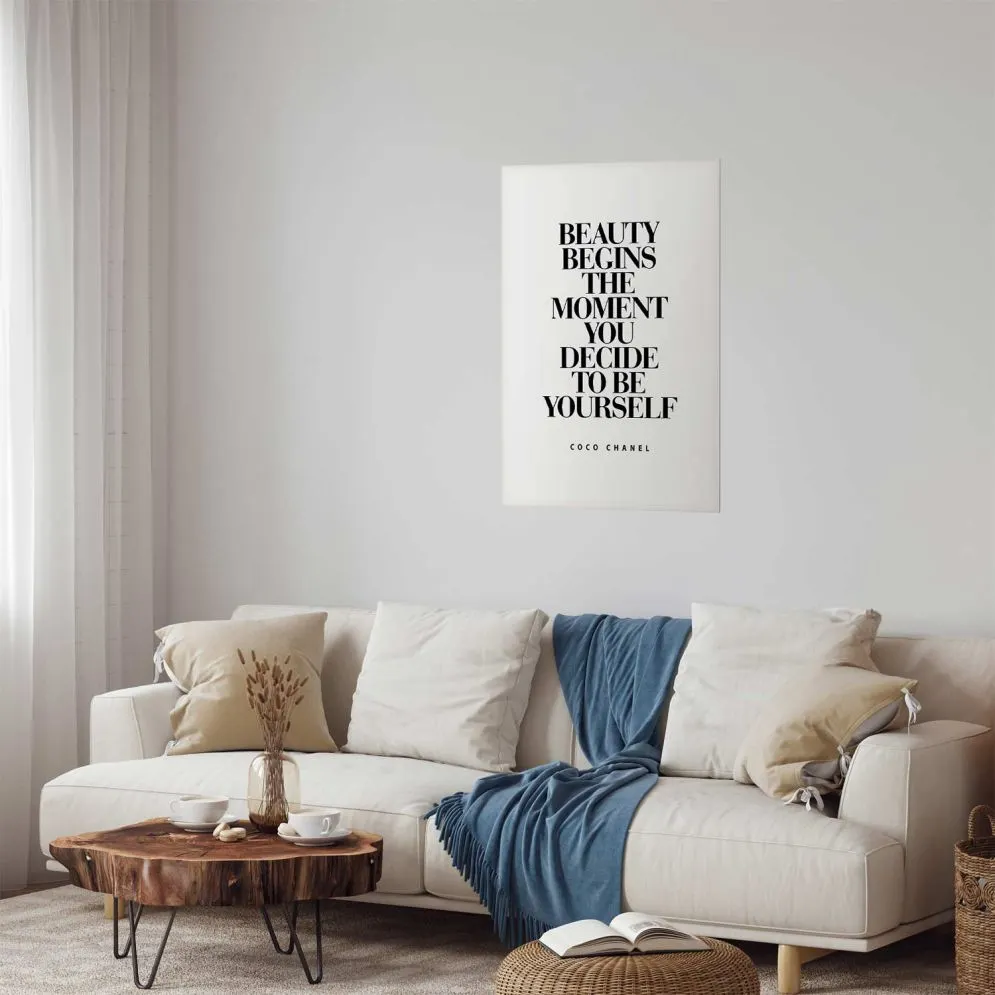 Plakat Coco Chanel 60x90 cm bez ramy z marginesem | MIRAT.