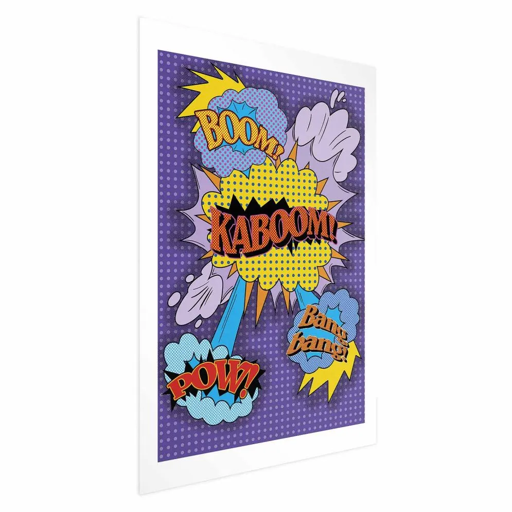 Plakat Kaboom 60x90 cm bez ramy z marginesem | MIRAT.