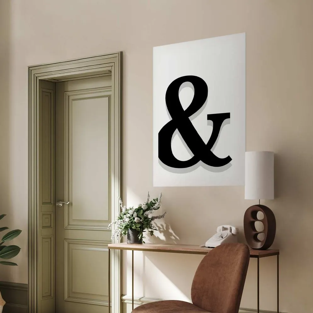 Plakat Ozdobna litera 60x90 cm bez ramy z marginesem | MIRAT.