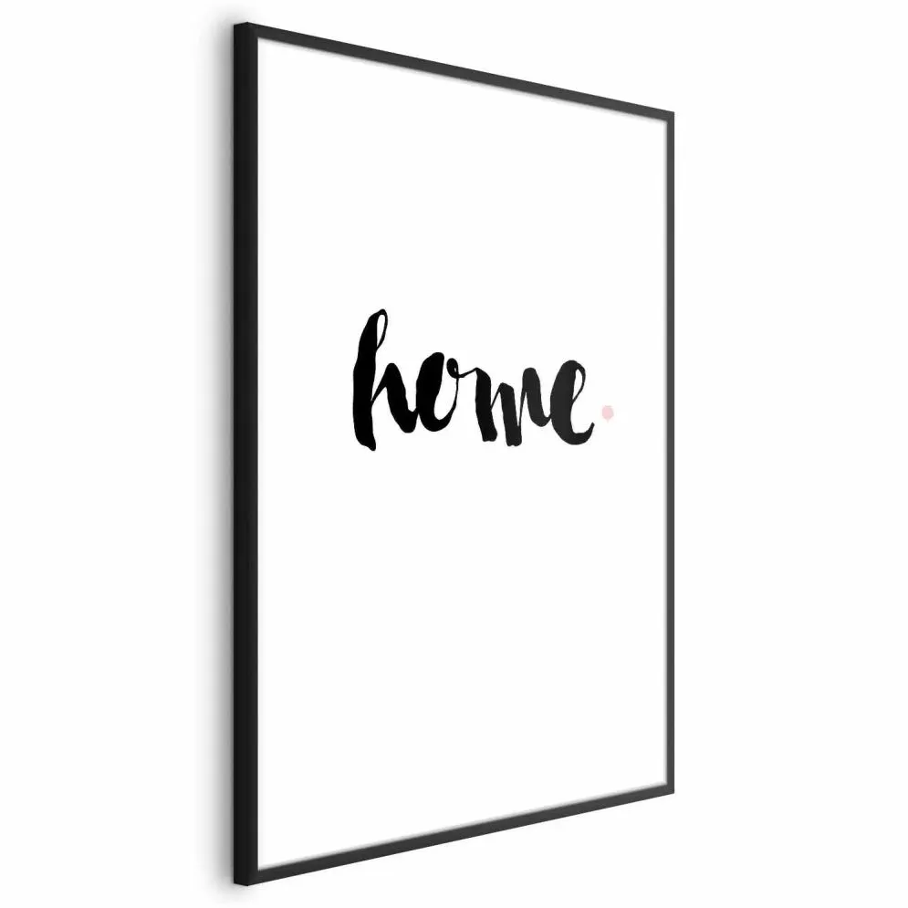 Plakat Dom i kropka 21x30 cm z ramą czarną bez marginesu | MIRAT.
