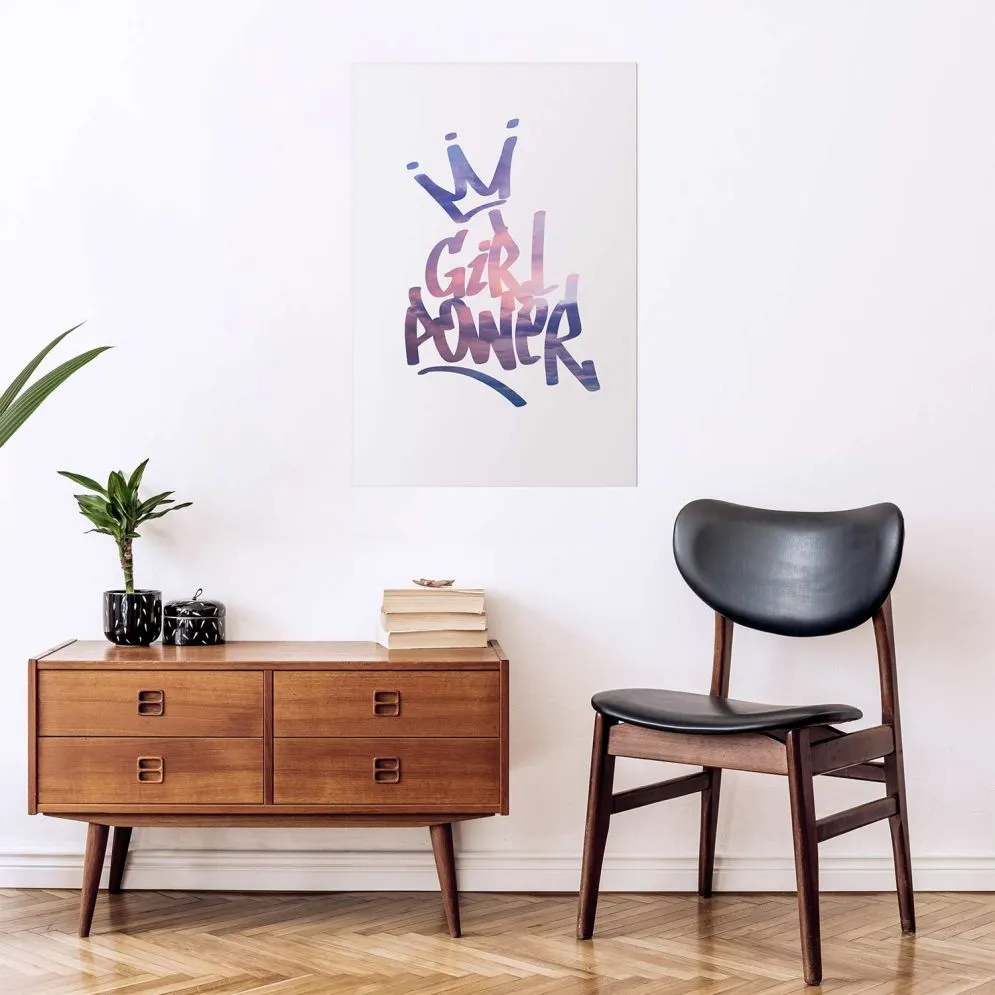 Plakat Girl Power 60x90 cm bez ramy bez marginesu | MIRAT.