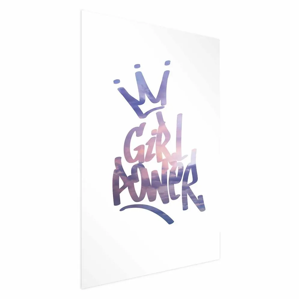 Plakat Girl Power 60x90 cm bez ramy bez marginesu | MIRAT.