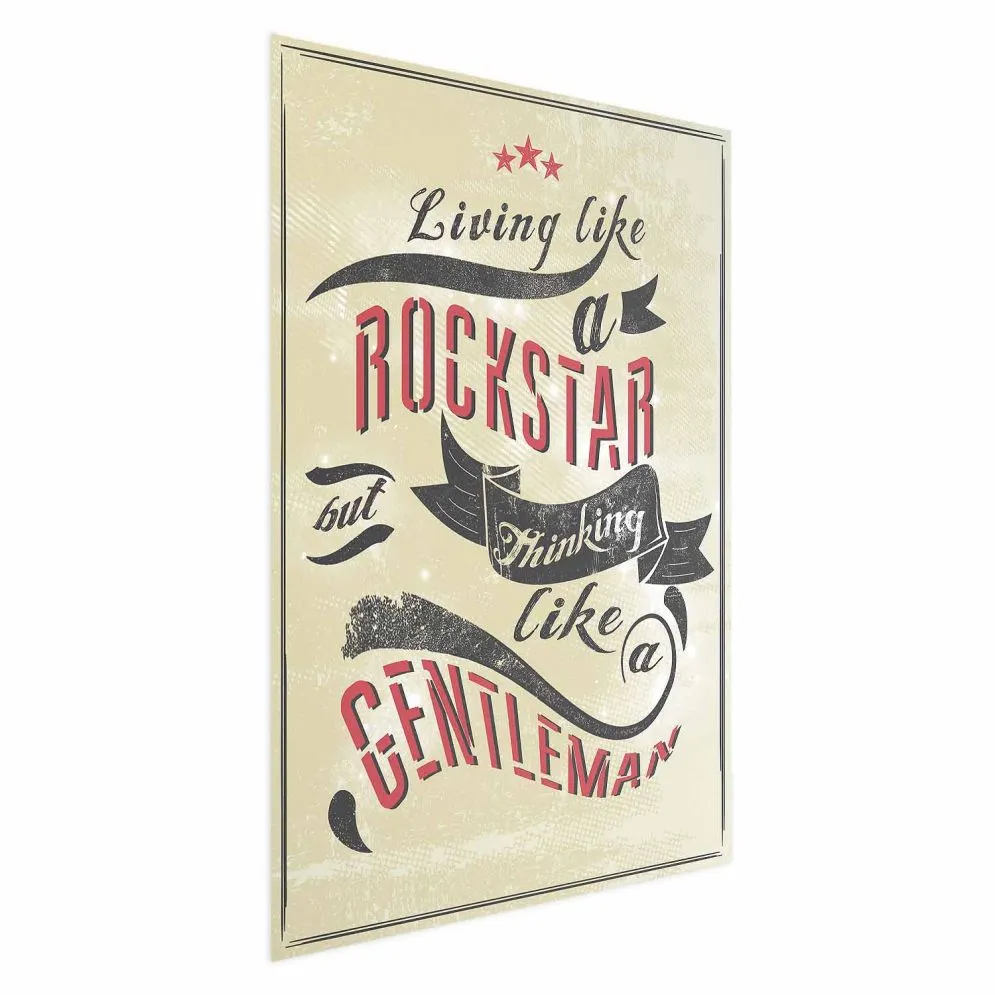 Plakat Rockstar 40x60 cm bez ramy bez marginesu | MIRAT.