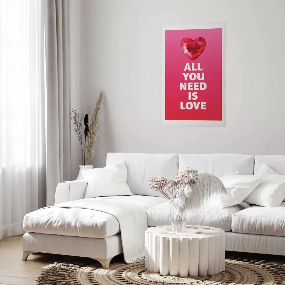 Plakat Zjawiskowe serce 60x90 cm bez ramy z marginesem | MIRAT.