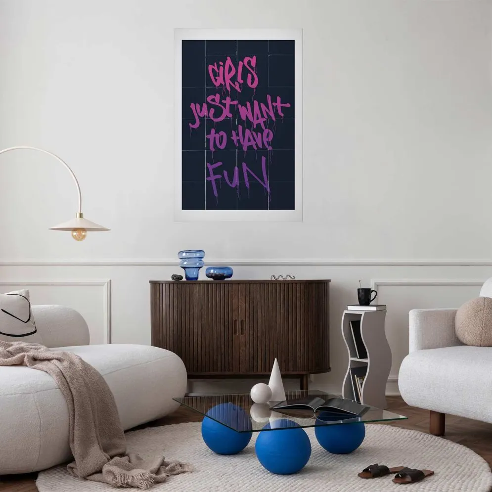 Plakat Girls 60x90 cm bez ramy z marginesem | MIRAT.