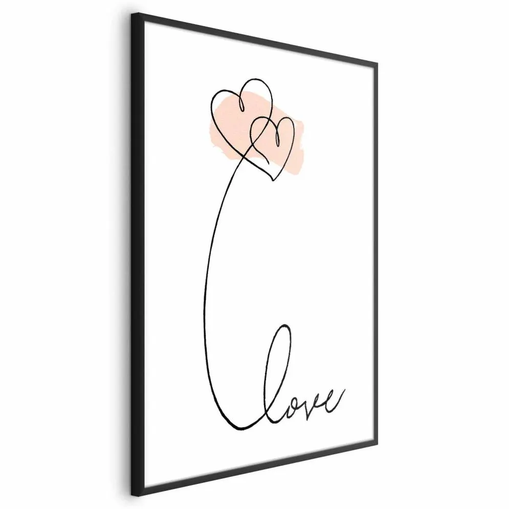 Plakat Połączeni w chmurach 29,7x42 cm z ramą czarną bez marginesu | MIRAT.