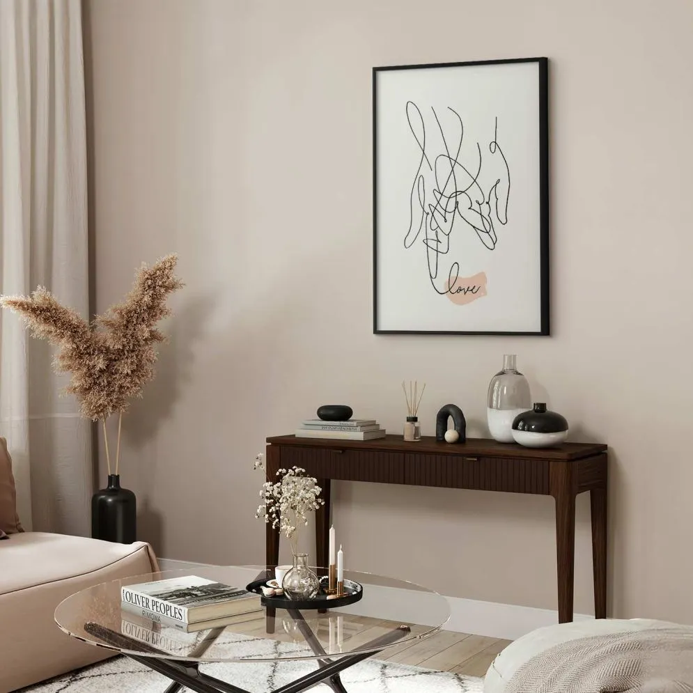 Plakat Splątane uczucie 29,7x42 cm z ramą czarną z marginesem | MIRAT.