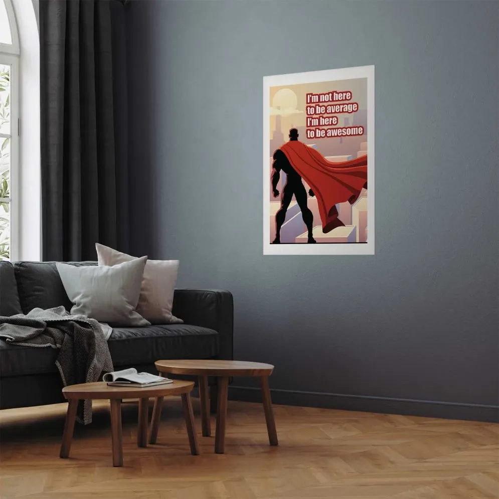 Plakat Average 29,7x42 cm bez ramy z marginesem | MIRAT.