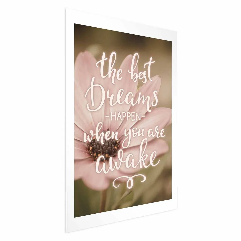Plakat Best dreams 60x90 cm bez ramy z marginesem | MIRAT.