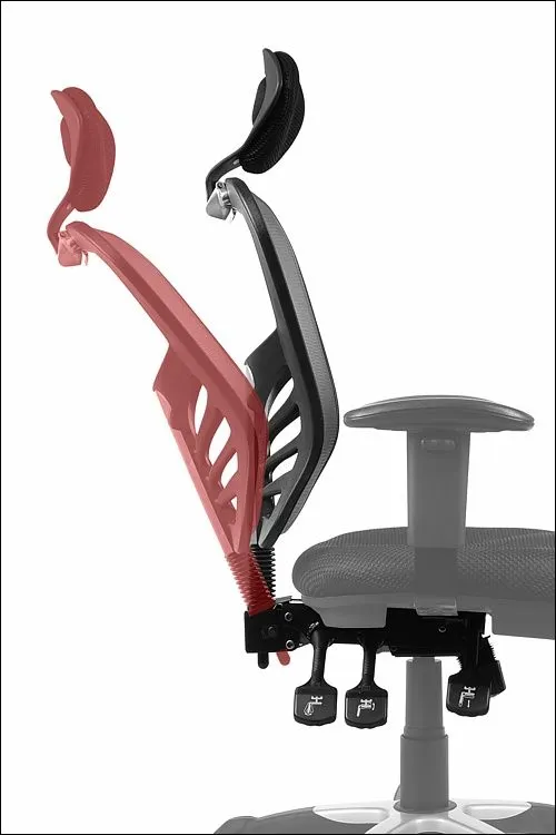 Fotel biurowy HG-0001H czarny ergonomiczny do biura | MIRAT.