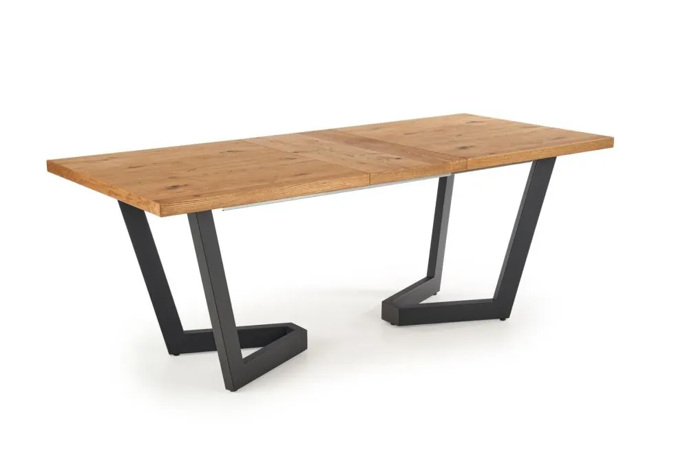 Stół rozkładany MASSIVE 160(250)x90 dąb do jadalni | MIRAT. styl LOFT