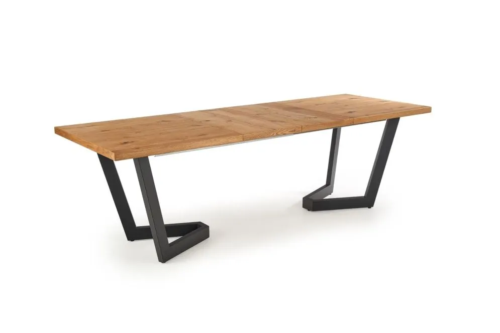 Stół rozkładany MASSIVE 160(250)x90 dąb do jadalni | MIRAT. styl LOFT