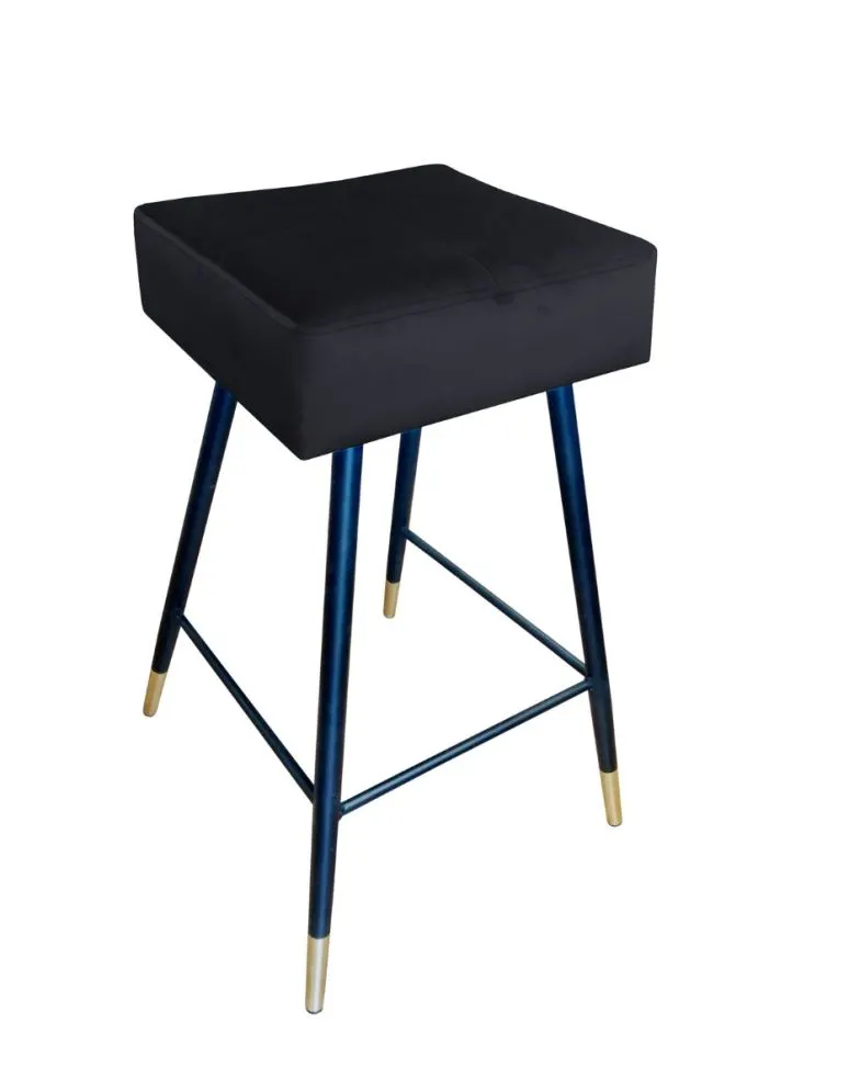 Hoker OLIMP VELVET GOLD czarny w stylu loft | MIRAT. w stylu GLAMOUR kolekcja