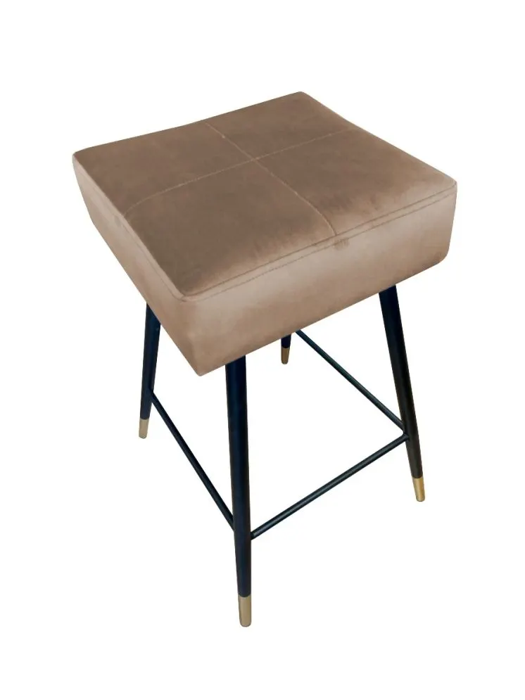Hoker OLIMP VELVET GOLD beżowy do baru | MIRAT. w stylu GLAMOUR kolekcja