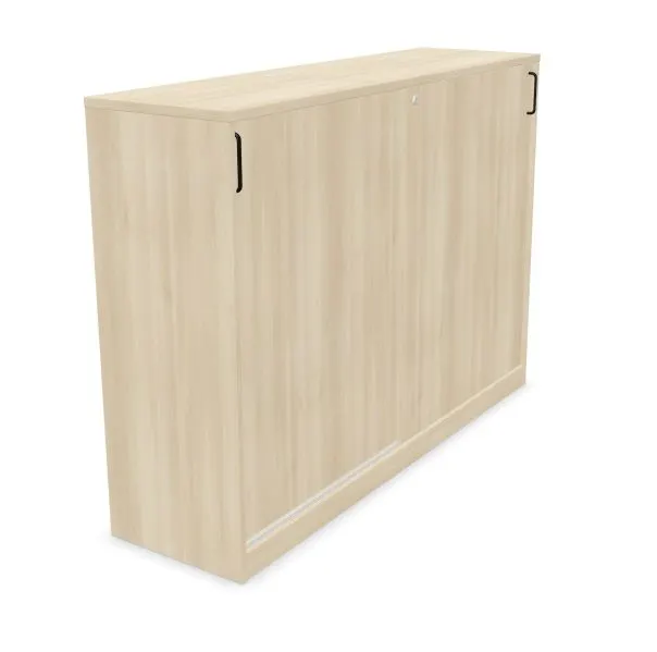 Szafka biurowa przesuwna EASY SPACE CABINET S 3-OH 160cm akacjowa zamykana I sklep meblowy MIRAT.