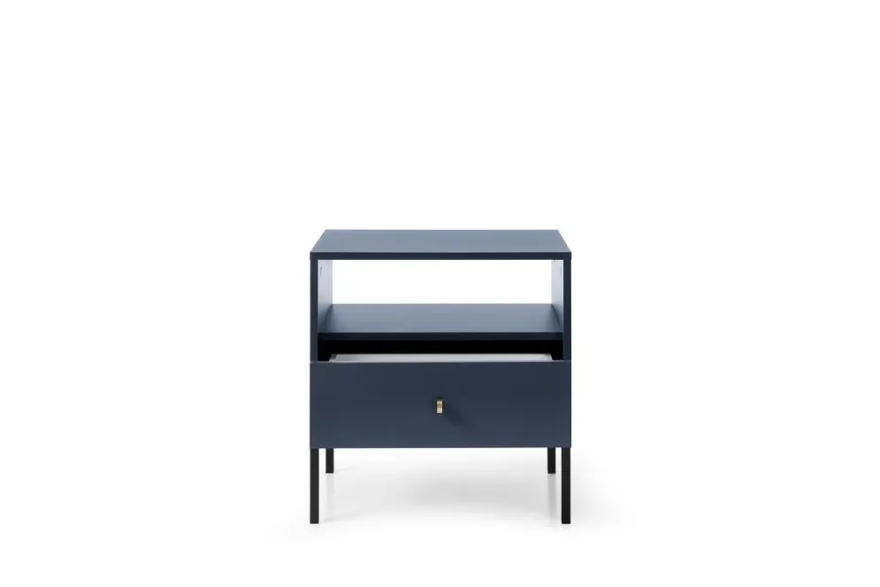 Szafka stojąca ALANI 54 cm granatowa mat do salonu i sypialni | MIRAT. w stylu LOFT kolekcja ALANI