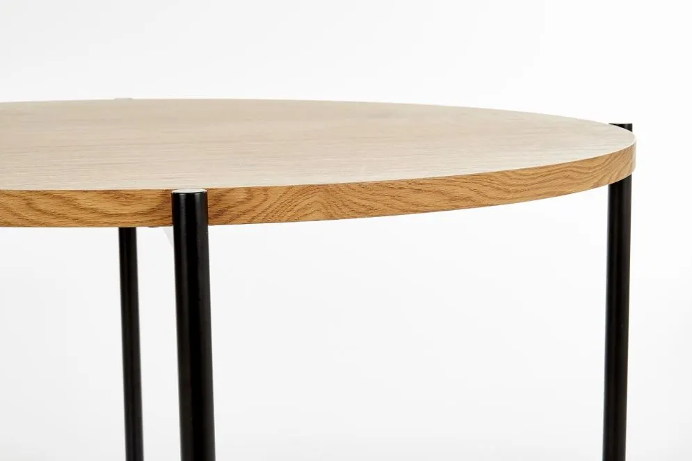 Okrągły stół MORGAN 120x120 dla 6 osób | MIRAT. w stylu LOFT kolekcja