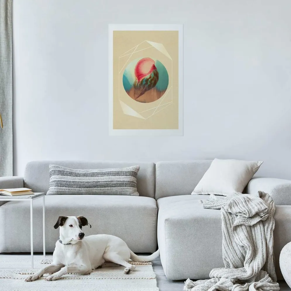 Plakat Muszla 40x60 cm bez ramy z marginesem | MIRAT.