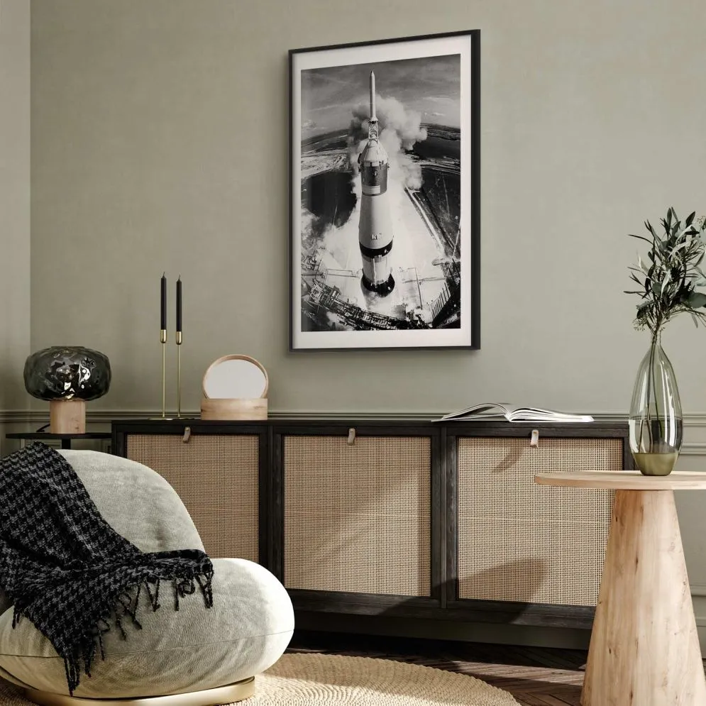 Plakat Kosmiczna prędkość 60x90 cm z ramą czarną z marginesem | MIRAT.