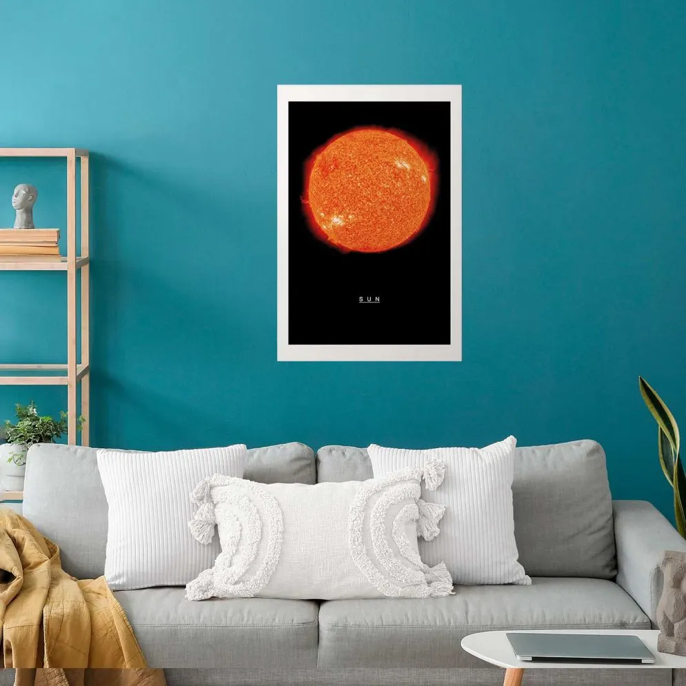 Plakat Słońce 40x60 cm bez ramy z marginesem | MIRAT.