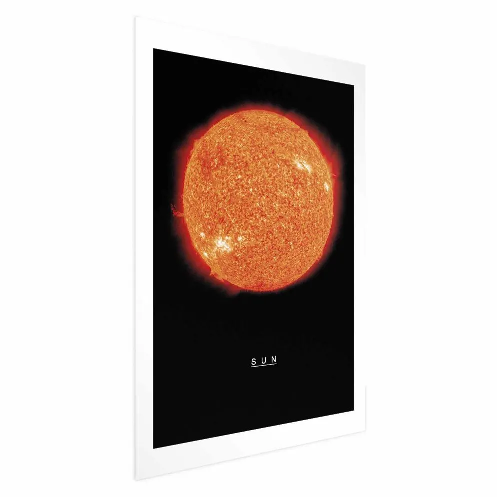 Plakat Słońce 40x60 cm bez ramy z marginesem | MIRAT.