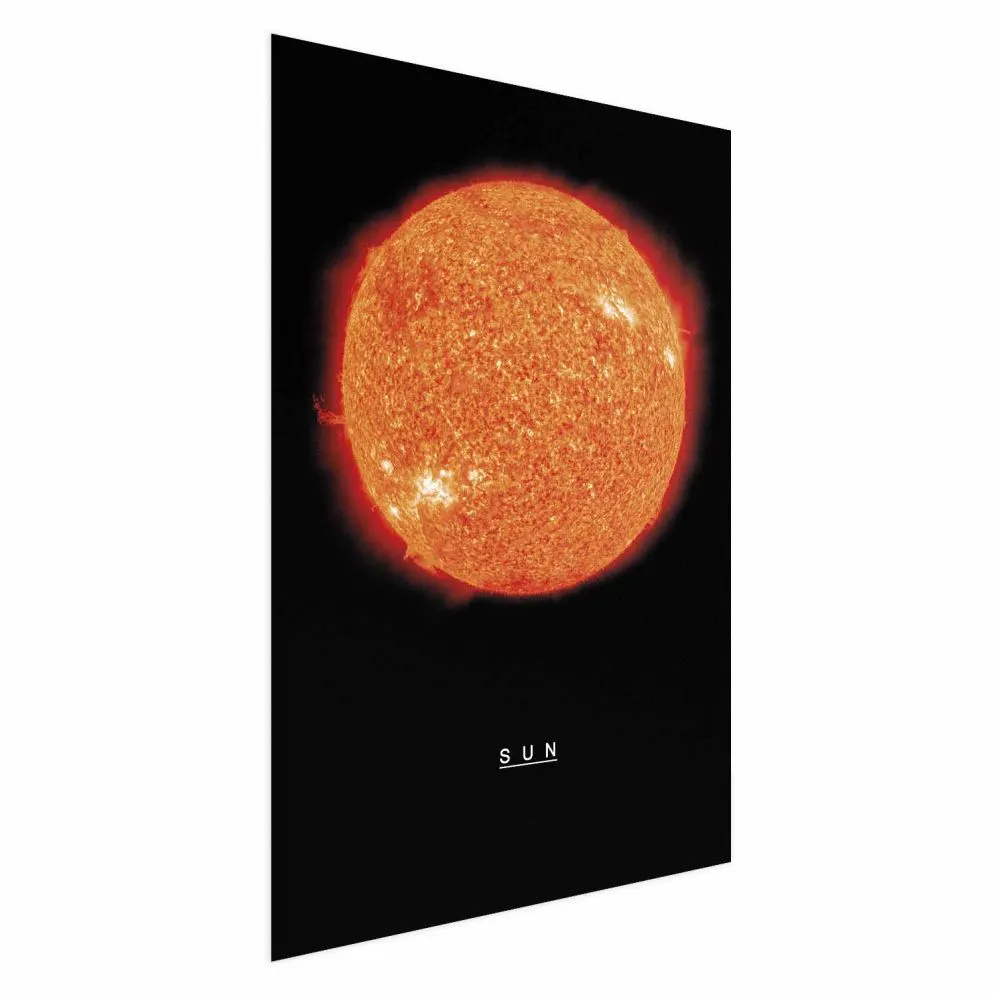 Plakat Słońce 21x30 cm bez ramy bez marginesu | MIRAT.