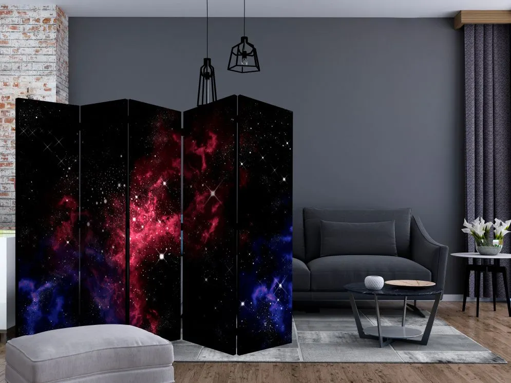 Parawan akustyczny Pejzaże 225x172 cm 5-częściowy wielokolorowy | MIRAT.