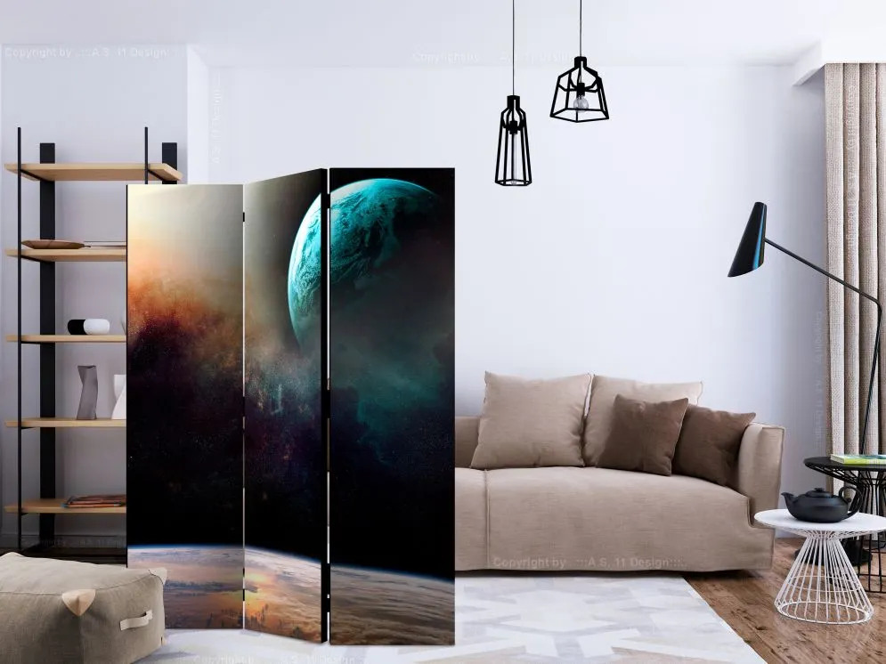 Parawan akustyczny Pejzaże 135x172 cm 3-częściowy wielokolorowy | MIRAT.