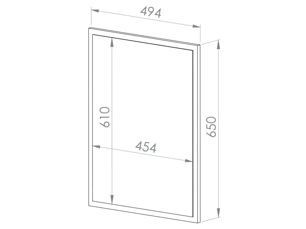 Lustro wiszące NIKOLA 65x50 dąb artisan do przedpokoju I sklep meblowy MIRAT.  kolekcja NIKOLA