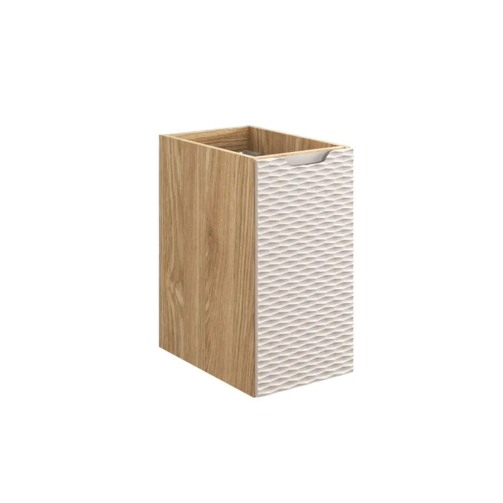 Szafka łazienkowa OCEAN BEIGE 81-30-1D 30cm dąb olejowany/beżowa w stylu glamour I sklep meblowy MIRAT. styl GLAMOUR