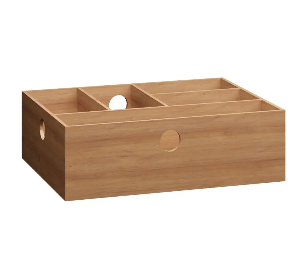 Drewniany organizer do szuflady 32x25 cm z litego drewna bukowego | MIRAT