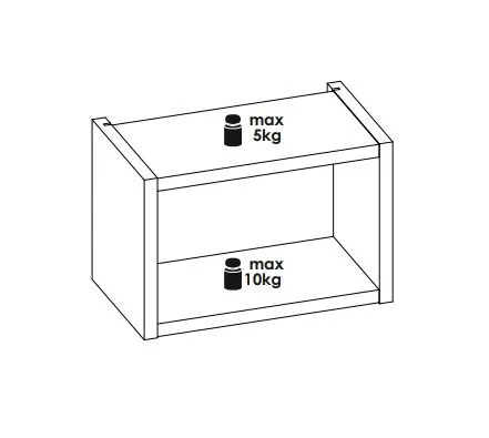 Półka wisząca NOVA COAST EVOKE 30x20cm dąb coast evoke laminowana I sklep meblowy MIRAT. styl SKANDYNAWSKI kolekcja NOVA