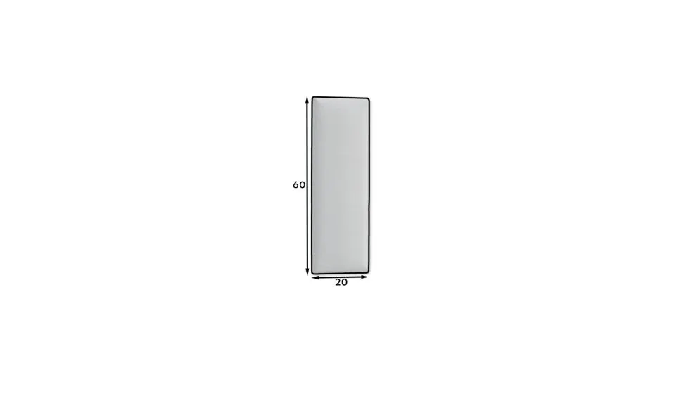 Panel tapicerowany SQUARE 60x20 ciemnoszary dekoracyjny na ścianę I sklep meblowy MIRAT.