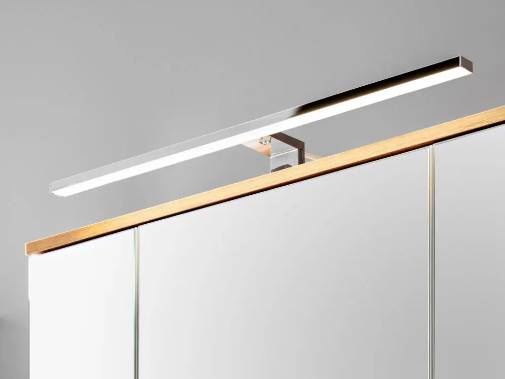 Szafka łazienkowa PLATINUM 94 cm biała z lustrem wisząca | MIRAT. kolekcja PLATINUM