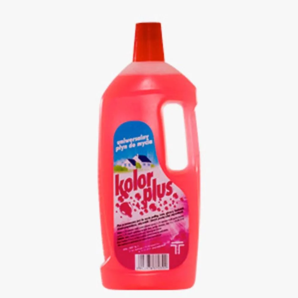 Płyn do mycia podłóg KOLOR PLUS 1L o zapachu kwiatowym uniwersalny bez smug I sklep meblowy MIRAT.